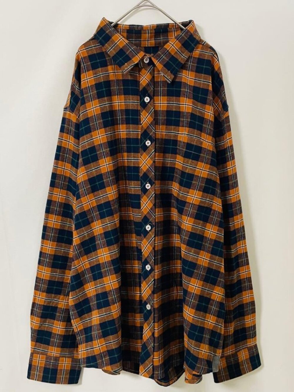 Renesic Checked Shirt Brown and Navy